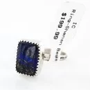 .925 Sterling Silver Handmade Navajo Arrowhead Lapis Lazuli Native American Ring 390839618670