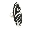 .925 Sterling Silver Handmade Navajo Native American Ring 26101-2