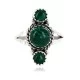 .925 Sterling Silver Handmade Navajo Natural Malachite Native American Ring 12831-2 .925 Sterling Silver Handmade Navajo Natural Malachite Native American Ring 12831-2