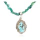 .925 Sterling Silver Handmade Certified Authentic Navajo Natural Turquoise Goldstone Native American Necklace 15065-24-15851 .925 Sterling Silver Handmade Certified Authentic Navajo Natural Turquoise Goldstone Native American Necklace 15065-24-15851