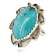 .925 Sterling Silver Handmade Navajo Natural Turquoise Native American Ring 16992 .925 Sterling Silver Handmade Navajo Natural Turquoise Native American Ring 16992