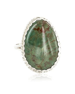 .925 Sterling Silver Handmade Certified Authentic Navajo Natural Turquoise Native American Ring 18188-3