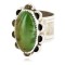 .925 Sterling Silver Handmade Certified Authentic Navajo Natural Turquoise Native American Ring  26105