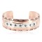 .925 Sterling Silver Handmade Certified Authentic Navajo Pure Copper Native American Bracelet 13002