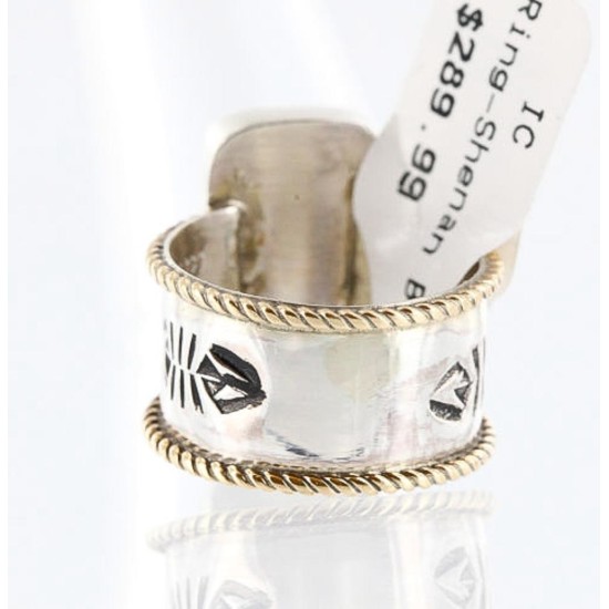 .925 Sterling Silver Handmade Certified Authentic Navajo RED TIGERS EYE Native American Ring  371005023959