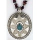 .925 Sterling Silver Handmade Certified Authentic Navajo Turquoise Purple Spiny Oyster Native American Necklace 390829391592