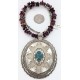 .925 Sterling Silver Handmade Certified Authentic Navajo Turquoise Purple Spiny Oyster Native American Necklace 390829391592