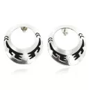 .925 Sterling Silver Handmade Navajo Stud Native American Earrings 27183