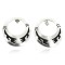 .925 Sterling Silver Handmade Certified Authentic Navajo Stud Native American Earrings 27183
