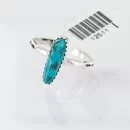 .925 Sterling Silver Handmade Navajo Turquoise Arrow Native American Ring 371046469273