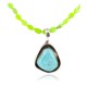 .925 Sterling Silver Handmade Certified Authentic Navajo Turquoise Gaspeite Native American Necklace 14517-9-15771 .925 Sterling Silver Handmade Certified Authentic Navajo Turquoise Gaspeite Native American Necklace 14517-9-15771