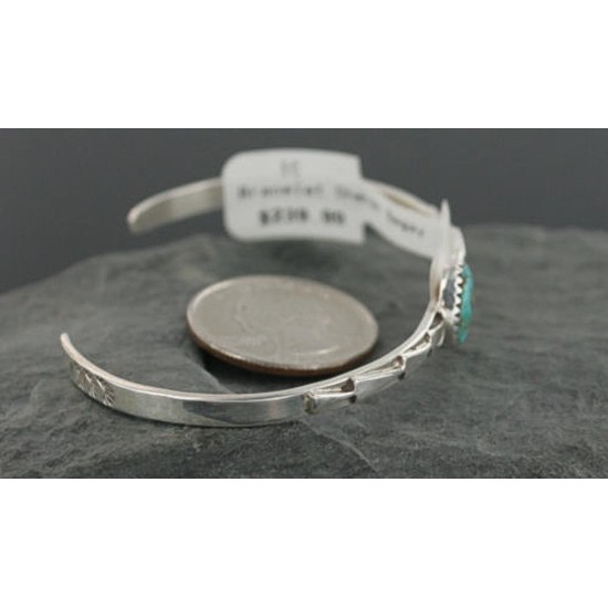 .925 Sterling Silver Handmade Certified Authentic Navajo Turquoise Native American Bracelet 370938721863 .925 Sterling Silver Handmade Certified Authentic Navajo Turquoise Native American Bracelet 370938721863