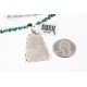 .925 Sterling Silver Handmade Certified Authentic Navajo Turquoise Native American Necklace 371008025084