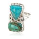 .925 Sterling Silver Handmade Certified Authentic Navajo Turquoise Native American Ring 18187-8