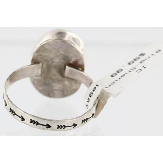 .925 Sterling Silver Handmade Certified Authentic Navajo Turquoise Native American Ring  371010651349
