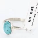 .925 Sterling Silver Handmade Navajo Turquoise Native American Ring 371017246479