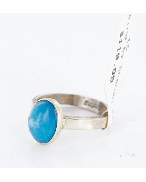 .925 Sterling Silver Handmade Certified Authentic Navajo Turquoise Native American Ring  371017499142