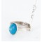.925 Sterling Silver Handmade Certified Authentic Navajo Turquoise Native American Ring  371017499142