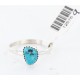 .925 Sterling Silver Handmade Certified Authentic Navajo Turquoise Native American Ring  371017528161