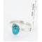 .925 Sterling Silver Handmade Certified Authentic Navajo Turquoise Native American Ring  371017528161