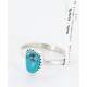 .925 Sterling Silver Handmade Certified Authentic Navajo Turquoise Native American Ring  371017528161