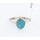 .925 Sterling Silver Handmade Certified Authentic Navajo Turquoise Native American Ring  371043589148