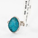 .925 Sterling Silver Handmade Certified Authentic Navajo Turquoise Native American Ring  371061174395