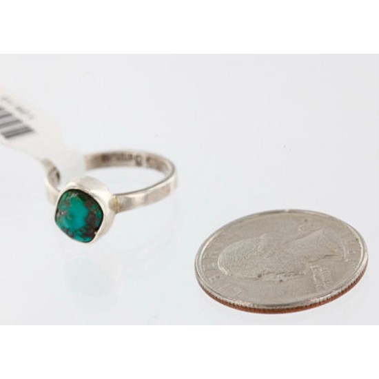 .925 Sterling Silver Handmade Certified Authentic Navajo Turquoise Native American Ring  390746022622