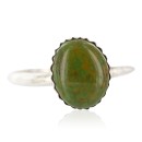 .925 Sterling Silver Handmade Certified Authentic Navajo Turquoise Native American Ring  390755391804