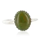 .925 Sterling Silver Handmade Navajo Turquoise Native American Ring 390755391804