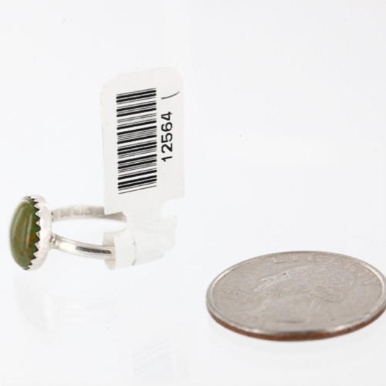 .925 Sterling Silver Handmade Certified Authentic Navajo Turquoise Native American Ring  390755391804