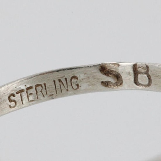 .925 Sterling Silver Handmade Certified Authentic Navajo Turquoise Native American Ring  390755391804