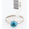.925 Sterling Silver Handmade Certified Authentic Navajo Turquoise Native American Ring  390788988640