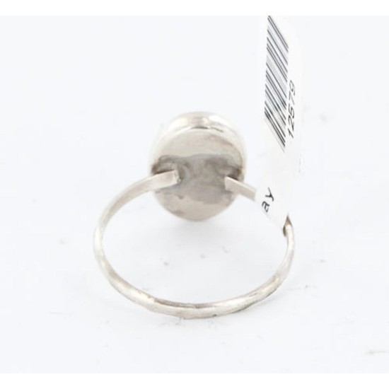 .925 Sterling Silver Handmade Certified Authentic Navajo Turquoise Native American Ring  390816823557