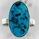 .925 Sterling Silver Handmade Navajo Turquoise Native American Ring 390851729616