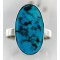 .925 Sterling Silver Handmade Certified Authentic Navajo Turquoise Native American Ring  390851729616