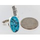 .925 Sterling Silver Handmade Certified Authentic Navajo Turquoise Native American Ring  390851729616