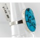 .925 Sterling Silver Handmade Certified Authentic Navajo Turquoise Native American Ring  390851729616