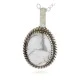 .925 Sterling Silver Handmade Navajo White Howlite Native American Necklace 12904 .925 Sterling Silver Handmade Navajo White Howlite Native American Necklace 12904