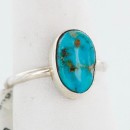 .925 Sterling Silver Handmade Certified Authentic NavajoONE MOUNTAIN Turquoise Native American Ring  390746147064