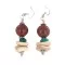 .925 Sterling Silver Hooks Navajo Natural Turquoise Red Jasper Graduated Melon Shell Native American Dangle Earrings 18258-1 .925 Sterling Silver Hooks Navajo Natural Turquoise Red Jasper Graduated Melon Shell Native American Dangle Earrings 18258-1