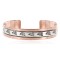 .925 Sterling Silver Navajo Bear Paw Handmade Certified Authentic Pure Copper Native American Bracelet 13015-1
