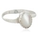 .925 Sterling Silver Navajo Certified Authentic Handmade Mother of Pearl Native American Ring Size 5 1/2 24501-5