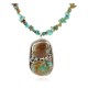 .925 Sterling Silver Navajo Certified Authentic Natural Turquoise Coral Native American Necklace 12926-3-25289
