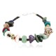 .925 Sterling Silver Navajo Certified Authentic Natural Turquoise Multicolor Stones Heishi Native American Bracelet 13178-3 .925 Sterling Silver Navajo Certified Authentic Natural Turquoise Multicolor Stones Heishi Native American Bracelet 13178-3
