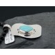 .925 Sterling Silver Sterling Handmade Certified Authentic Navajo Turquoise Native American Necklace 390680576485