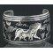 .925 Sterling Silver Sterling Handmade Horse Certified Authentic Navajo Storyteller Native American Bracelet 390673566471