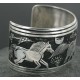.925 Sterling Silver Sterling Handmade Horse Certified Authentic Navajo Storyteller Native American Bracelet 390673566471