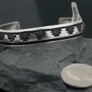 Authentic Navajo Native American Sterling Silver Bracelet