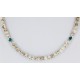 Certified Authentic Navajo .925 Sterling Silver WHITE Turquoise Native American Necklace 16044